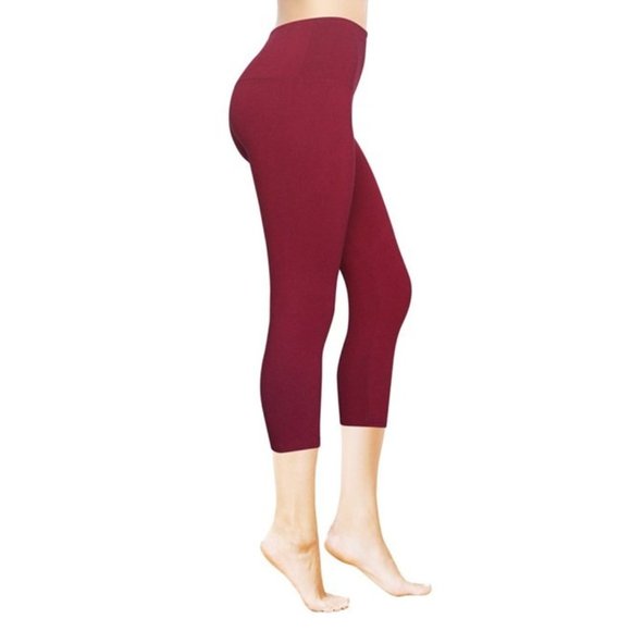 Brushed Tummy Control 5" High Waist Capri - Picture 3 of 11